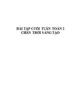 Bài tập cuối tuần môn Toán Lớp 2 - Chương trình cả năm (Bộ sách Chân trời sáng tạo)